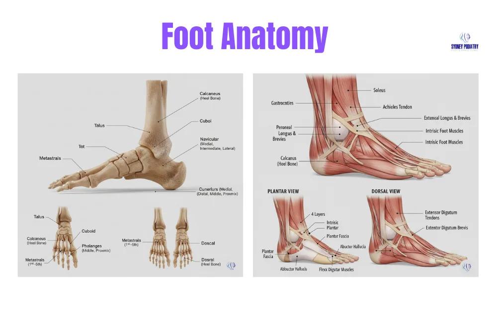 Deatiled Foot Anatomy explained